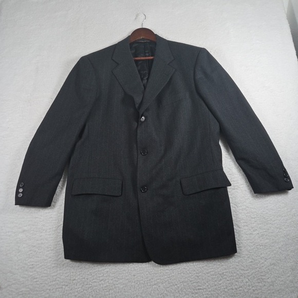 BROOKS BROTHERS MAKERS Blazer BROOKSEASE Vintage Black Chalk Striped45 Regular